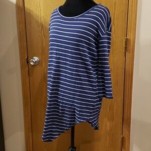 Soft joie 3/4 sleeve oversized terry cloth style